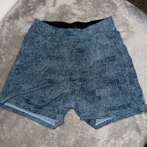 Lululemon Pace Breaker Linerless Short 5" - Infuse Texture Chambray Multi